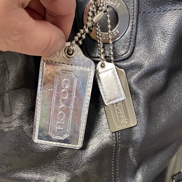 Coach Alex Op Art Print shoulder bag with matching wristlet - Picture 3 of 15